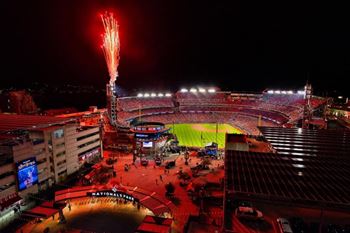 Unrivaled views of the bustling ballpark district